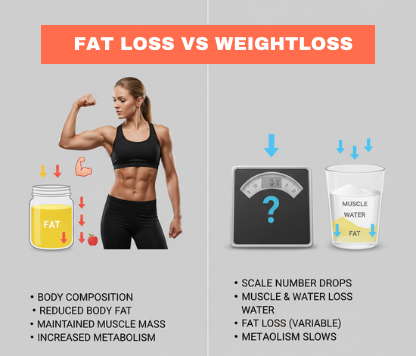 fat loss vs weight loss